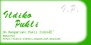 ildiko pukli business card